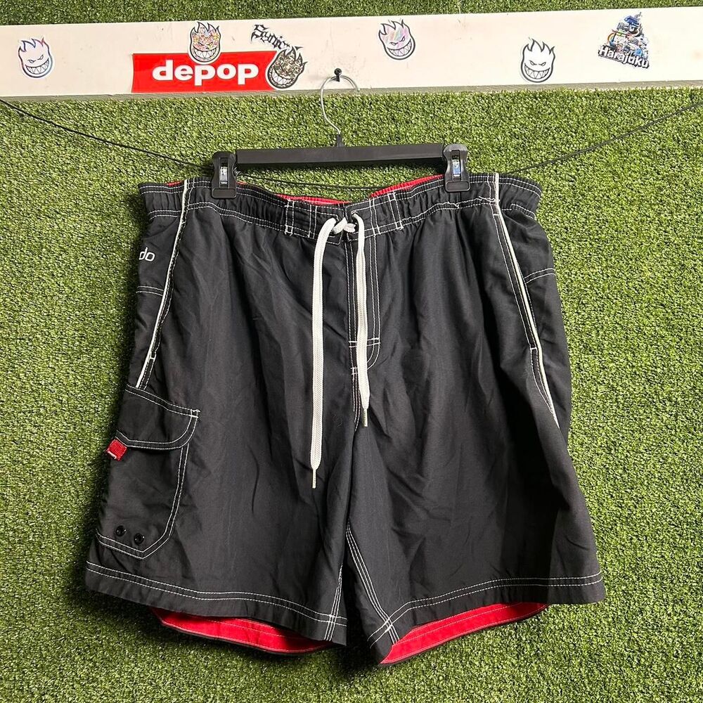 Speedo Men's Black and Navy Shorts
